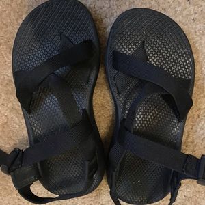 black chaco sandals